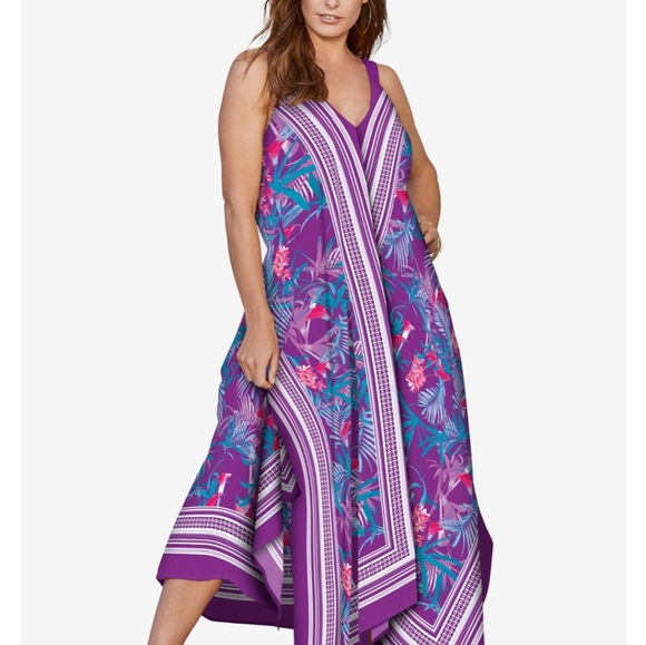 Roaman's Dresses & Skirts - Scarf Print Dress from Roamans